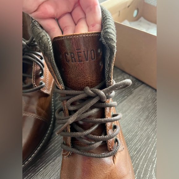 Crevo Chestnut Leather Mens Boots size 13 - Picture 3 of 9
